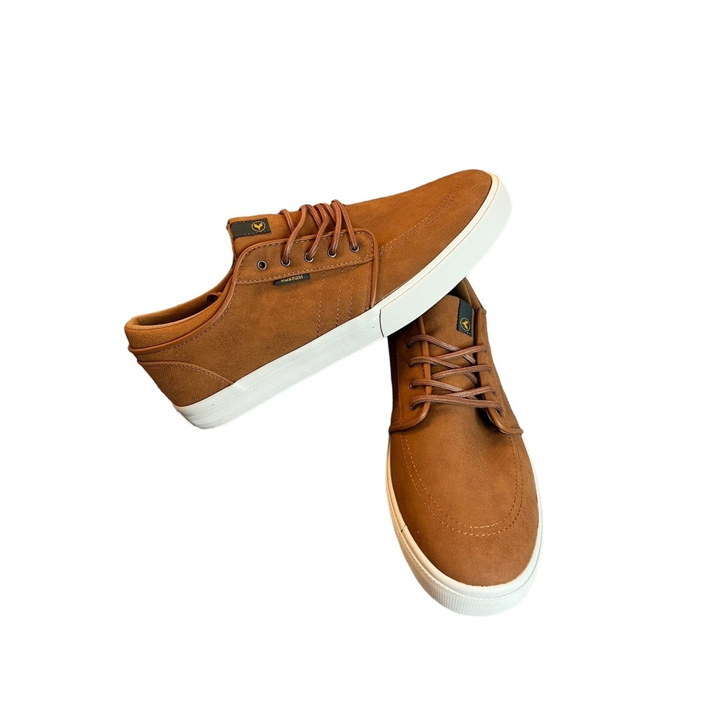 Kustom Men Size 12 Remark 2 Lace Up Shoes Brown  NWB Shoe